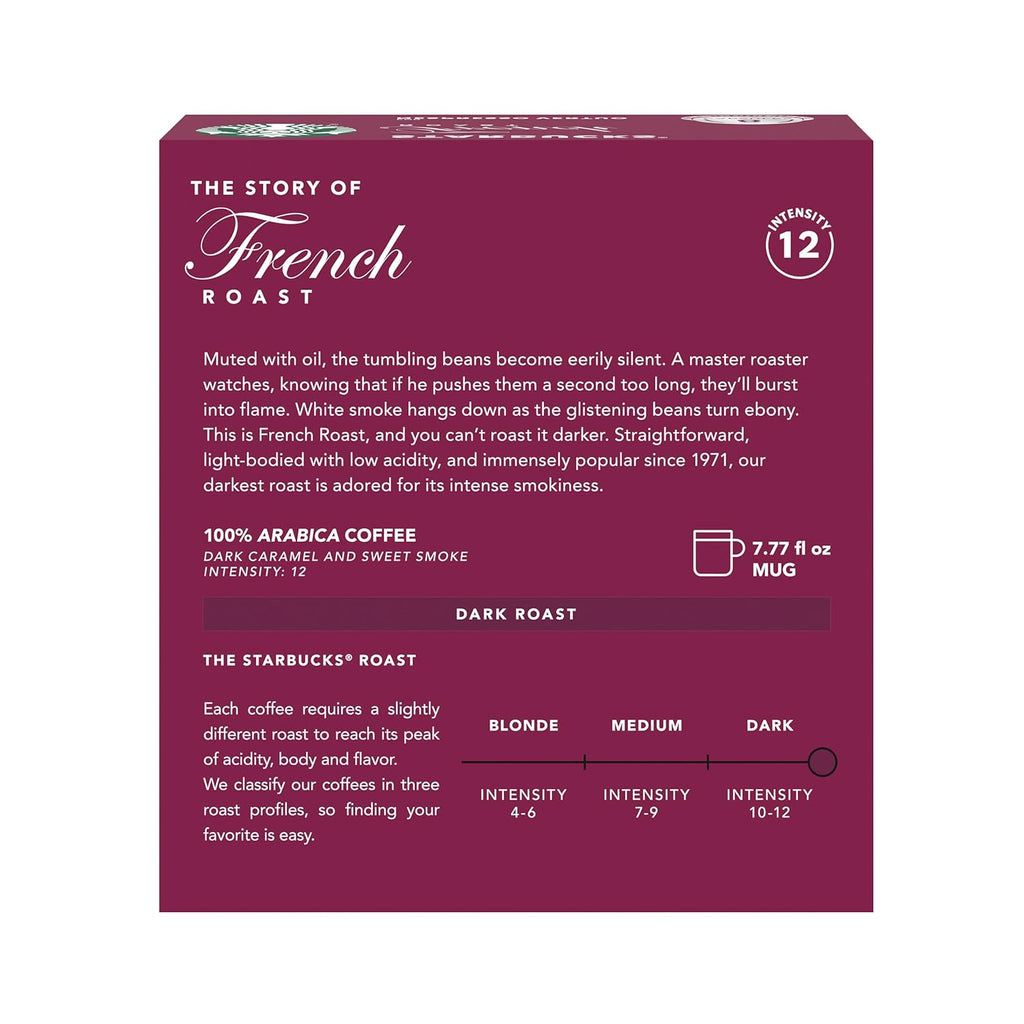 Starbucks by Nespresso Vertuo Dark Roast Coffee Pods - French Roast, 32-Count, Brews 7.8 Oz.