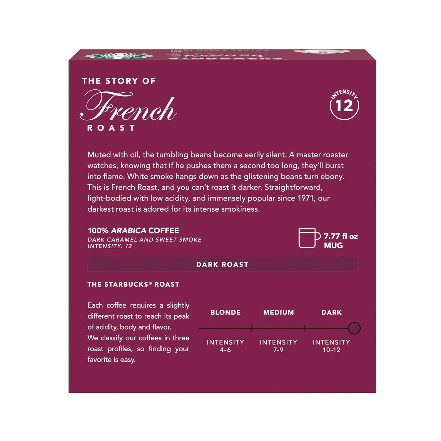 Starbucks by Nespresso Vertuo Dark Roast Coffee Pods - French Roast, 32-Count, Brews 7.8 Oz.