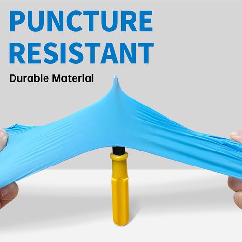 Medguy Blue Nitrile Disposable Exam Gloves - 4.5 Mil, 100 Pcs, Powder-Free & Latex-Free for Safe Use