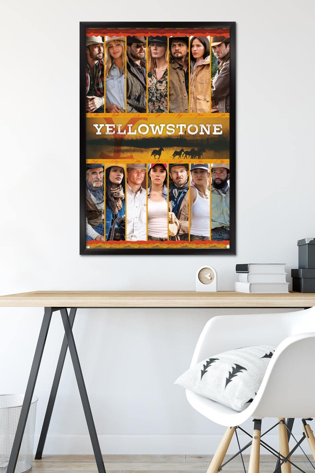 Trends International Yellowstone - Group Wall Poster, 22.375" x 34", Black Framed Version