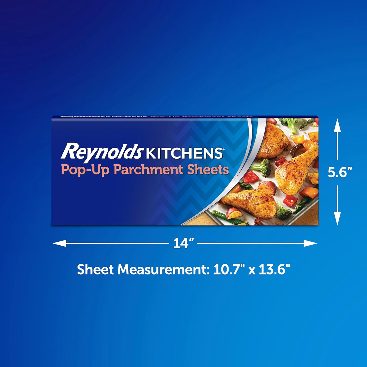 Reynolds Kitchens Pop-Up Parchment Paper Sheets - 10.7x13.75 Inch, 120 Sheets | Convenient Baking Solution