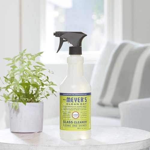 Mrs. Meyer's Clean Day Mirror & Window Cleaner - Lemon Verbena, 24 Fl Oz | Ideal for Indoor & Outdoor Glass