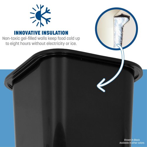 Carlisle FoodService Products CM110802 Coldmaster Whipped Cream Can Chiller, 7.75" Height, 6.5" Width, 6.5" Length, ABS, Black