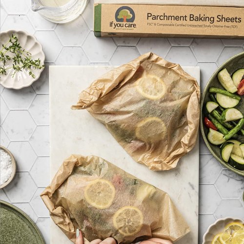If You Care Parchment Paper Baking Sheets - Unbleached, Greaseproof Precut Liners | 12 Pack, 24-Count, Fits 12.5” x 16” Pans