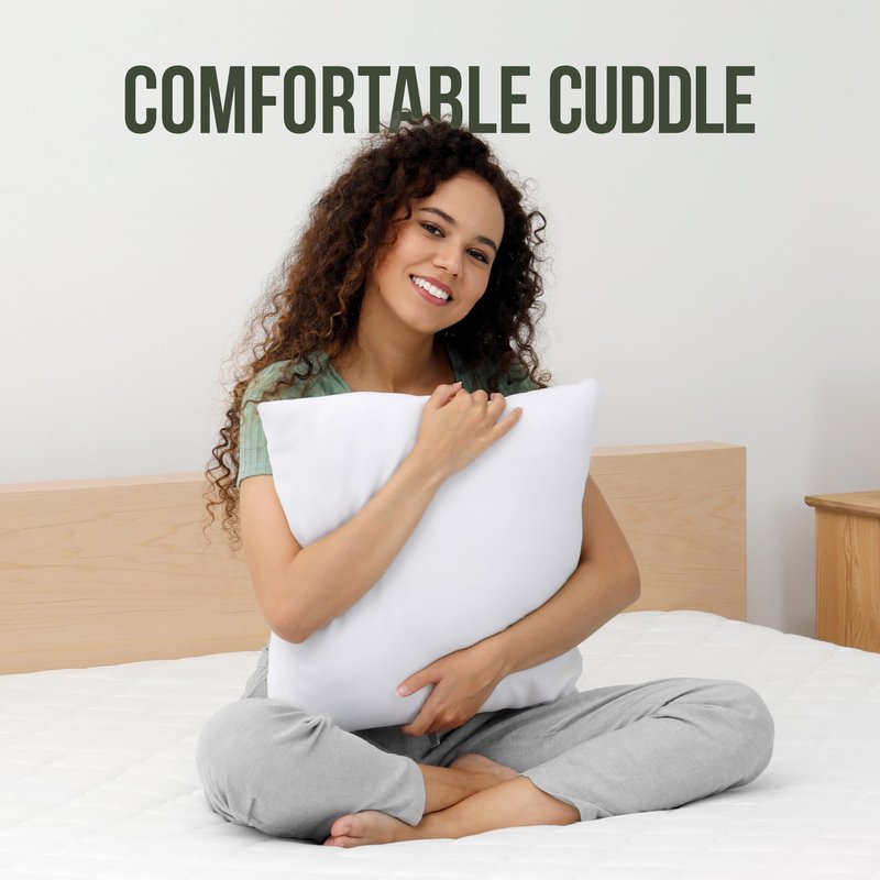 Utopia Bedding Throw Pillows (Set of 1, White) – 26 x 26 Inches Down Alternative Pillows for Bed, Sofa, and Couch - Fluffy Decorative Stuffer Pillow for Indoors & Outdoors
