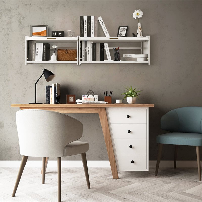 SweeTinytwo Wall Cabinet, Medicine Cabinet, Metal Cabinet with Large Capacity, Matches Variety of Decors (83 * 27 * 35cm,White)