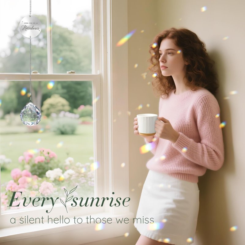 Ceiner Sympathy Gifts for Loss of Loved One, Memorial Condolences Gift Basket with Suncatcher for Loss of Mother Father Husband Friend Child Baby, Bereavement Grief Care Package for Women Healing