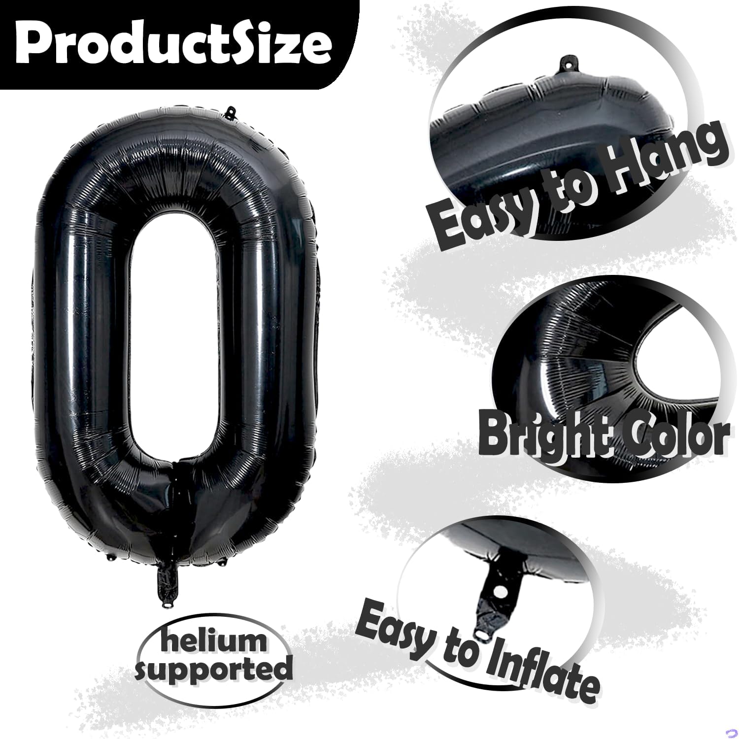 Skiennix 20th Birthday Foil Balloon - Large 40-Inch Black Number with Gold Crown | Perfect for Boys & Girls Celebrations