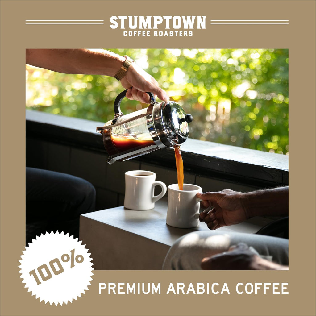 Stumptown Coffee Roasters Medium Roast Whole Bean Coffee - Hair Bender 18 Oz | 100% Arabica with Citrus & Dark Chocolate Notes