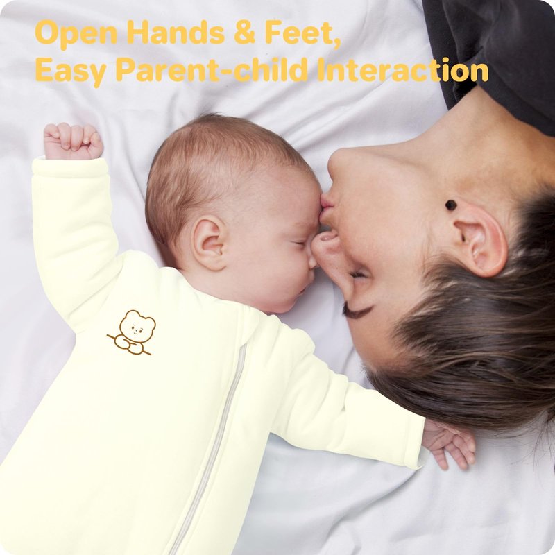 Premium Cotton Baby Sleep Sacks with Legs Winter 6-12 Months 2.5 Tog, Ultra Soft Wearable Blanket Sleeping Bag Sack Easy Diaper Changing, Transition Blanket Unisex Newborn Infant Babies Girls Boys