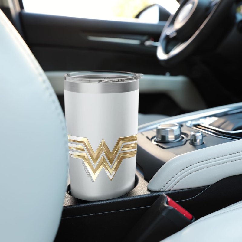 Wonder Woman 1984 Golden Logo Stainless Steel Insulated Tumbler