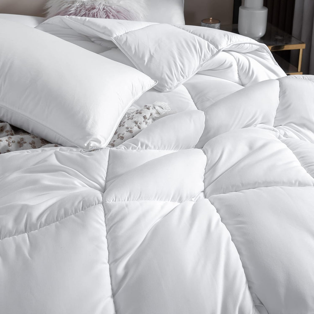 Skiennix Queen Size Down Alternative Comforter - Ultra Soft Heavyweight All Season Duvet Insert 90x90