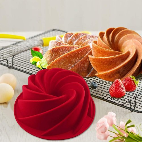 IELEK Silicone Nonstick Cake Molds - Versatile Jello & Gelatin Baking Tubes for Delicious Treats