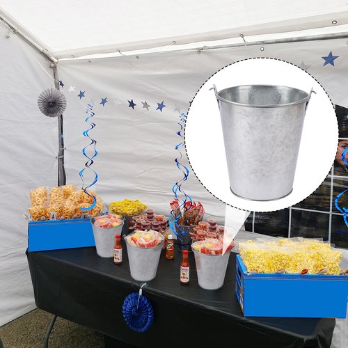 IHDYPPEW 20 Pack Black Small 4 Inch Metal Buckets with Handle, Mini 4 Inch Tin Bucket, Black Metal Bucket for Halloween Candy, Party Favors, Garden, Succulents