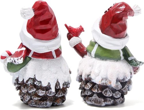 Hodao Handmade Resin Christmas Snowman Decorations - Adorable Indoor Winter Decor | Perfect Holiday Gifts
