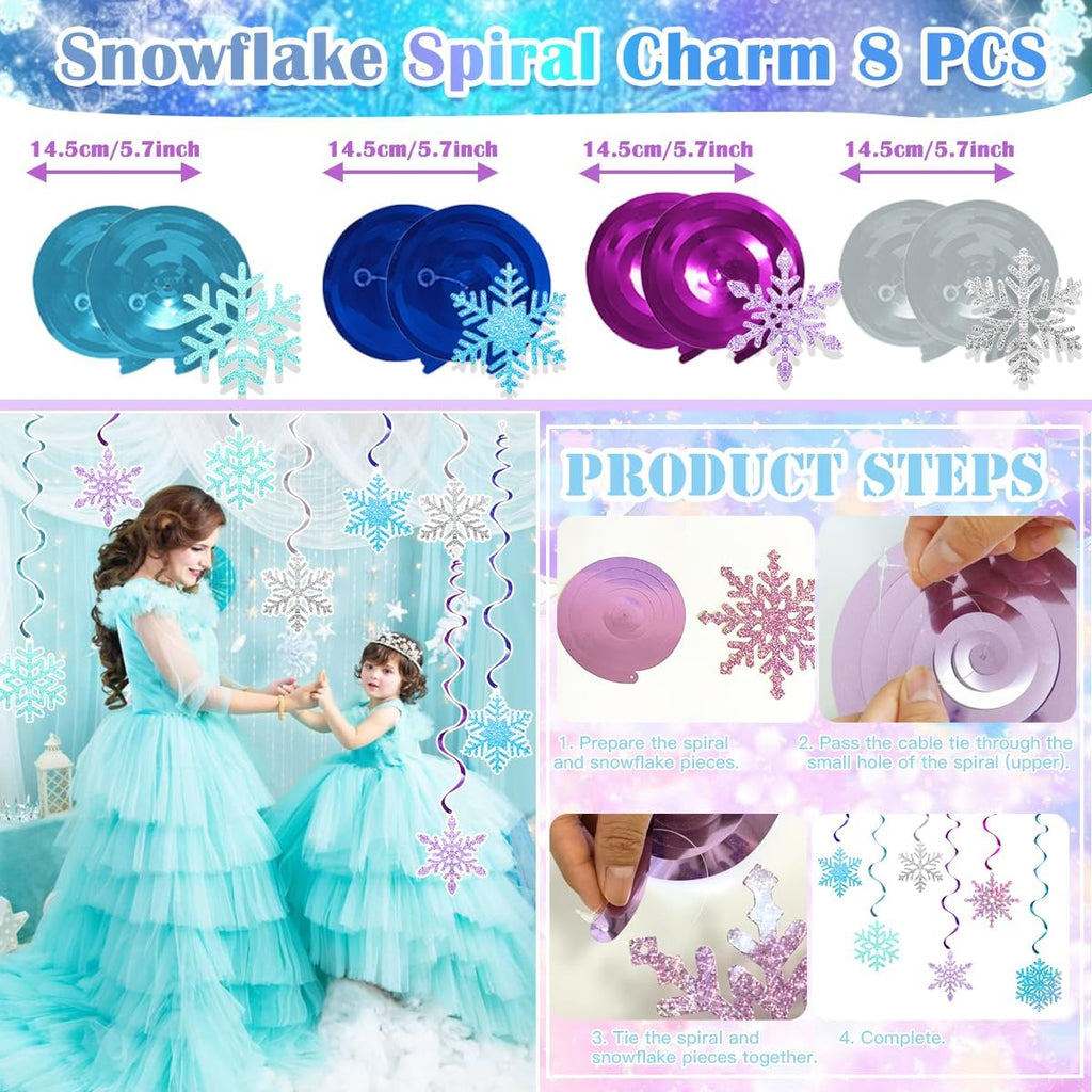 Regine Switzerland Birthday Decorations | 8th Birthday Party Supplies with Balloons, Crown & Banner