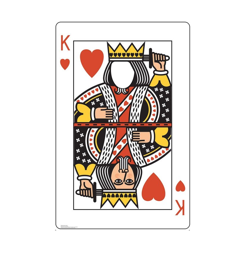 Cardboard People King of Hearts Card Stand-in Life Size Cardboard Cutout Standup