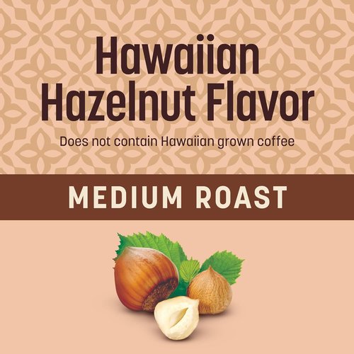 Don Francisco's Hawaiian Hazelnut Coffee Pods - Medium Roast, 24 Count, Compatible with Keurig