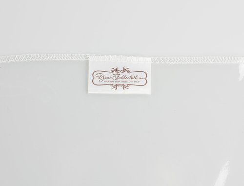 Yourtablecloth Heavy Duty Clear Vinyl Round Fitted Tablecloth (Table Cover) Elasticized Tablecloth Great for Protecting Your fine Tables and Table Linen 42”