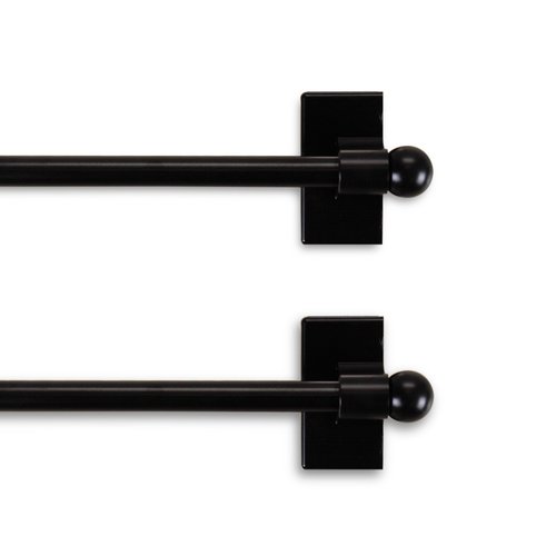 Magnetic Rod 7/16 inch 28-48 inch Long - Black (Set of 2)