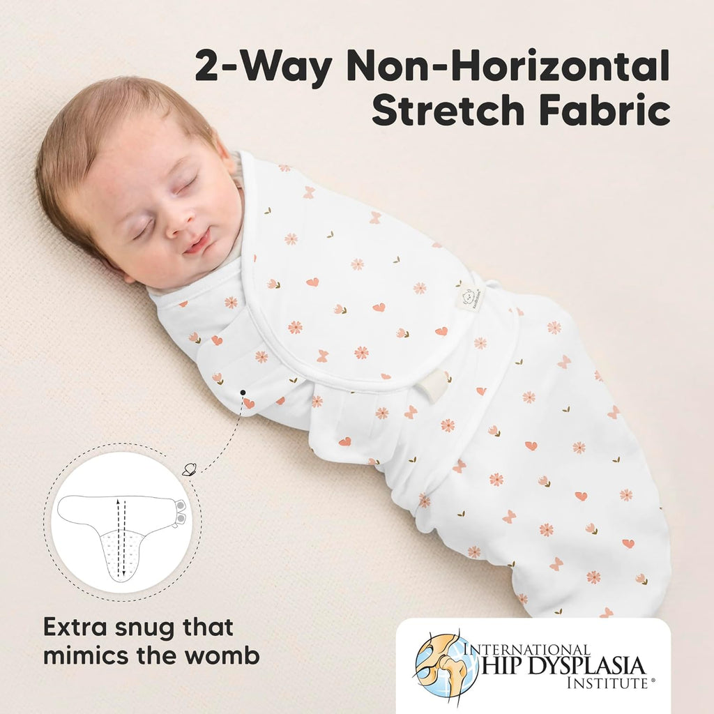 Organic Baby Swaddle Sleep Sacks by [Brand Name] - Soft & Snug for Newborns 3-6 Months | Butterflies, Large