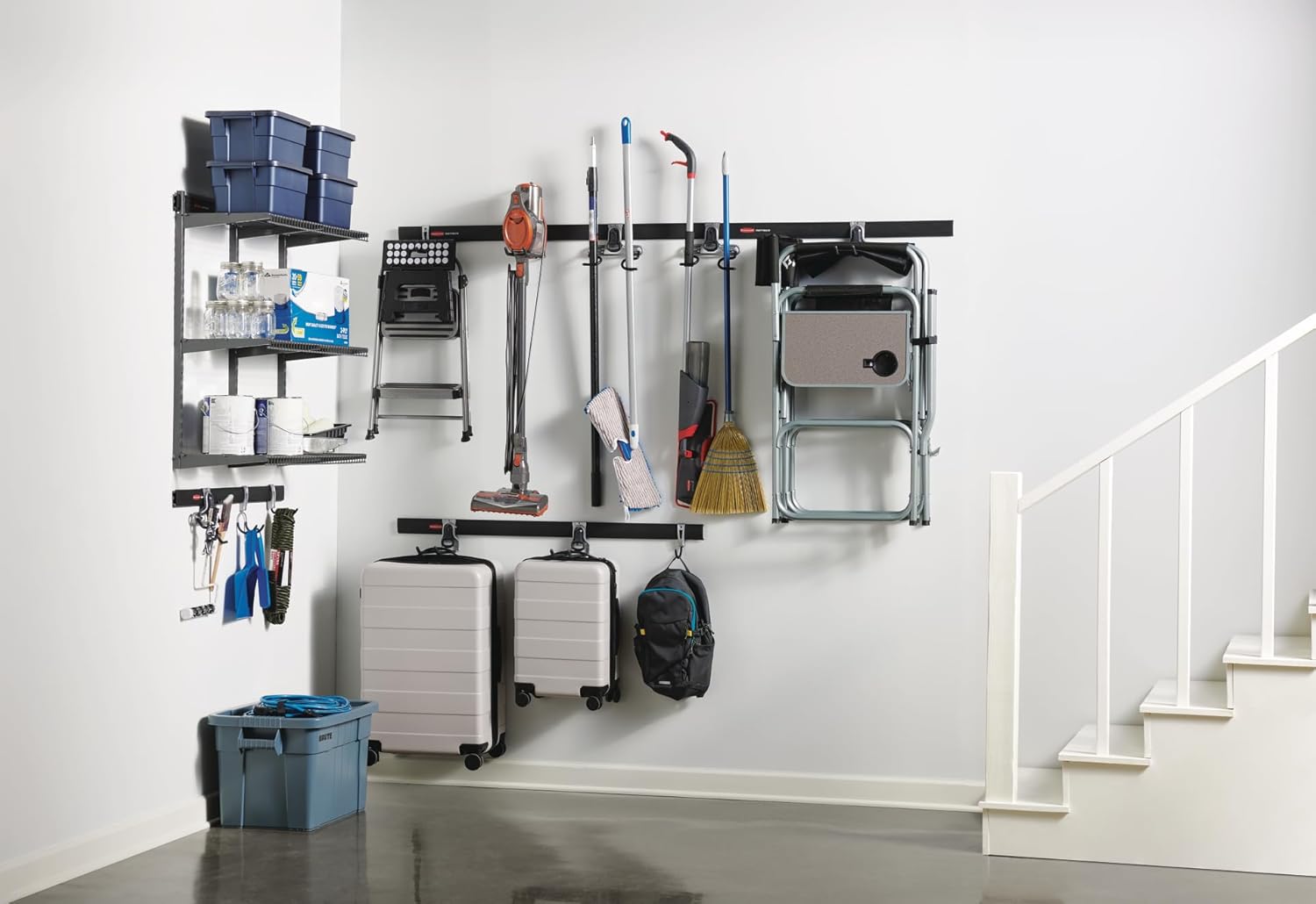 Rubbermaid Fasttrack 3-Shelf Storage Kit - 36"x12" | 350 lbs Capacity for Home, Garage & Workshop Organization