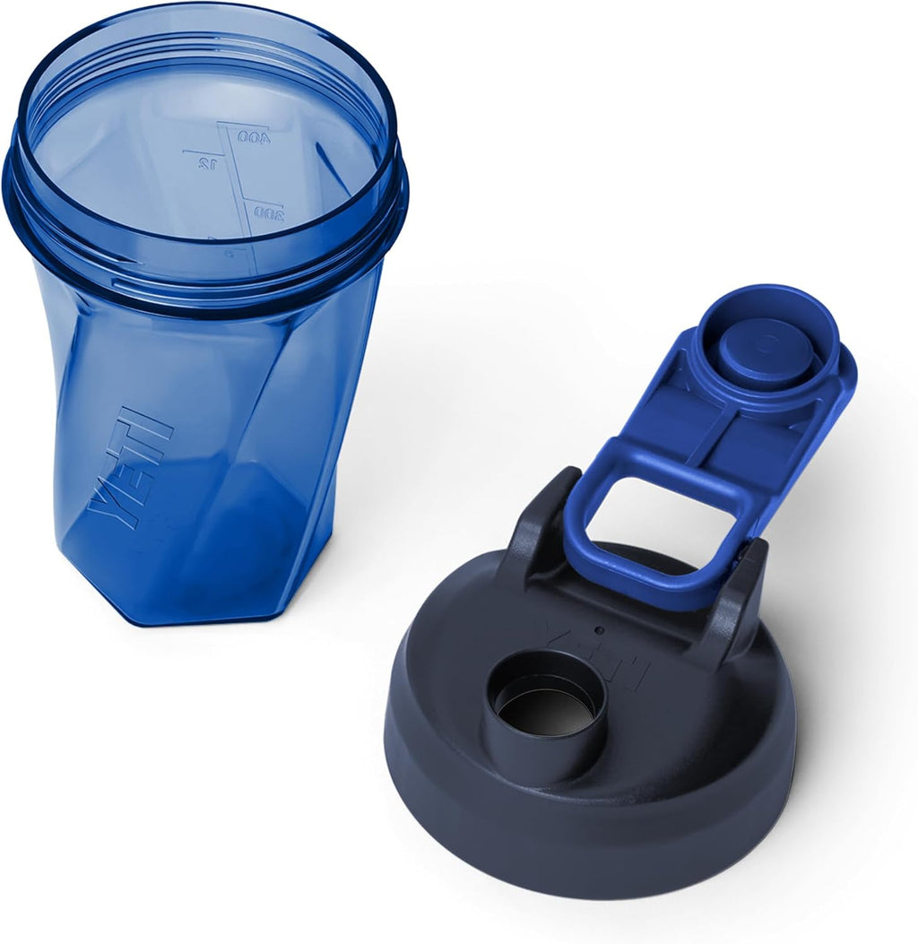 YETI Yonder Helimix Vortex Blender Shaker Bottle - 20oz | Portable Protein Drink Cup | Dishwasher Safe, Royal Blue