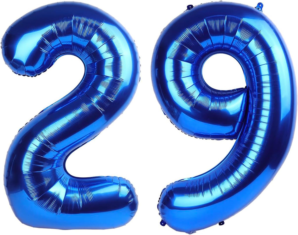 Number 29 Balloon by [Brand Name] - 40-Inch Navy Blue Birthday Decoration for 29th Celebration