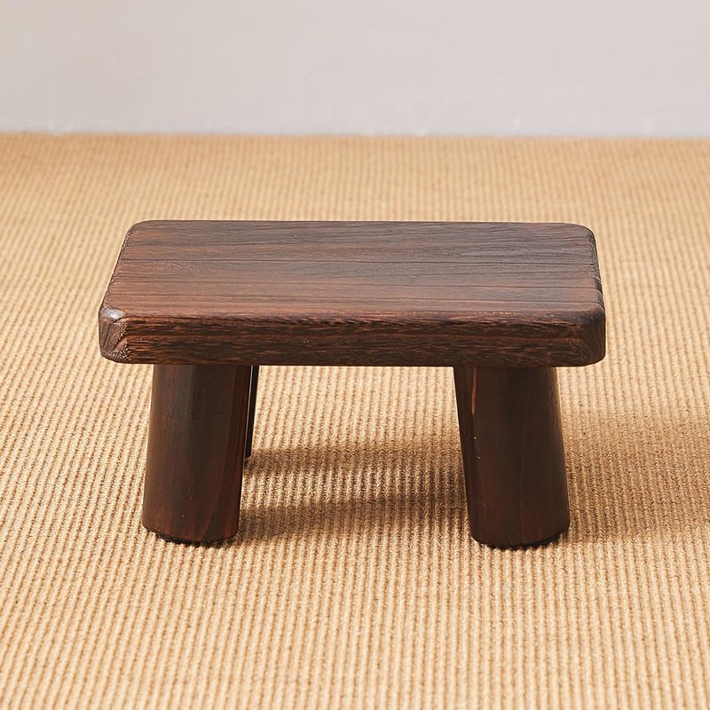 GZQWDC Wooden Foot Stool,Kids Stool,Small Bench,Wooden Steps,Kitchen Step Stool,Wood Plant Stand (14.2"x10.2"x7.1")