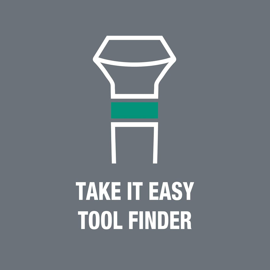 Wera 2035/6 Micro Slotted & Phillips Screwdriver Set - 6-Piece with Convenient Rack