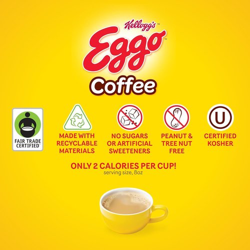 Eggo Beverages Cinnamon Toast Waffle Coffee Pods - Fair Trade Certified, 40 Count | Perfect for Keurig K Cup Brewers