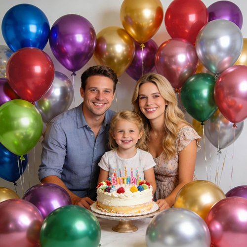 110pcs Metallic Balloons - 12 Inch Colorful Latex Balloons for Birthday Party & Baby Shower