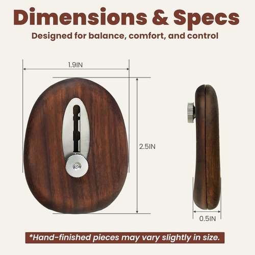JACYAO's Bread Lame - Extractable Magnetic Sourdough Scoring Tool with 11 Razor Blades & Black Walnut Handle