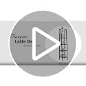 5-Tier Industrial Ladder Shelf, Freestanding Corner Storage Bookcase