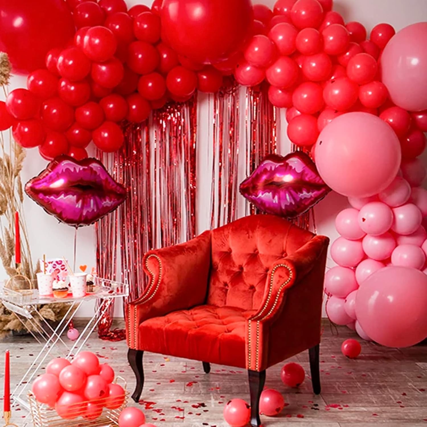 PartyWoo Red Balloons - 50 Pcs Mini Matte 5-Inch Latex Balloons for Celebrations & Events