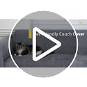 Non-Slip Chenille Couch Cover for Pets - Washable Sofa Throw, 71" x 118", Dark Grey