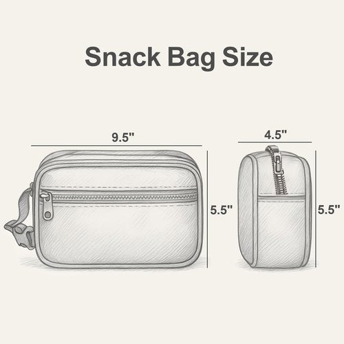 Bagseri Kids Snack Bag Girls - Small Reusable Mini Cooler Pouch, Insulated 3.9L Food Carrier with Buckle Handle for School and Daycare, Fits in Backpack, Glitter Pink Unicorn