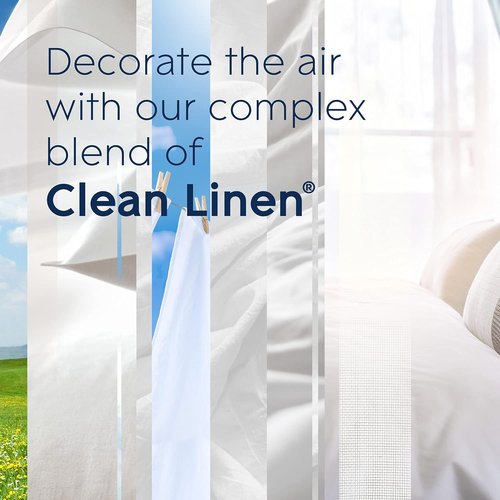 Glade PlugIns Air Freshener Starter Kit - Clean Linen Scented Refills | 1 Warmer + 2 Refills, 1.34 Fl Oz