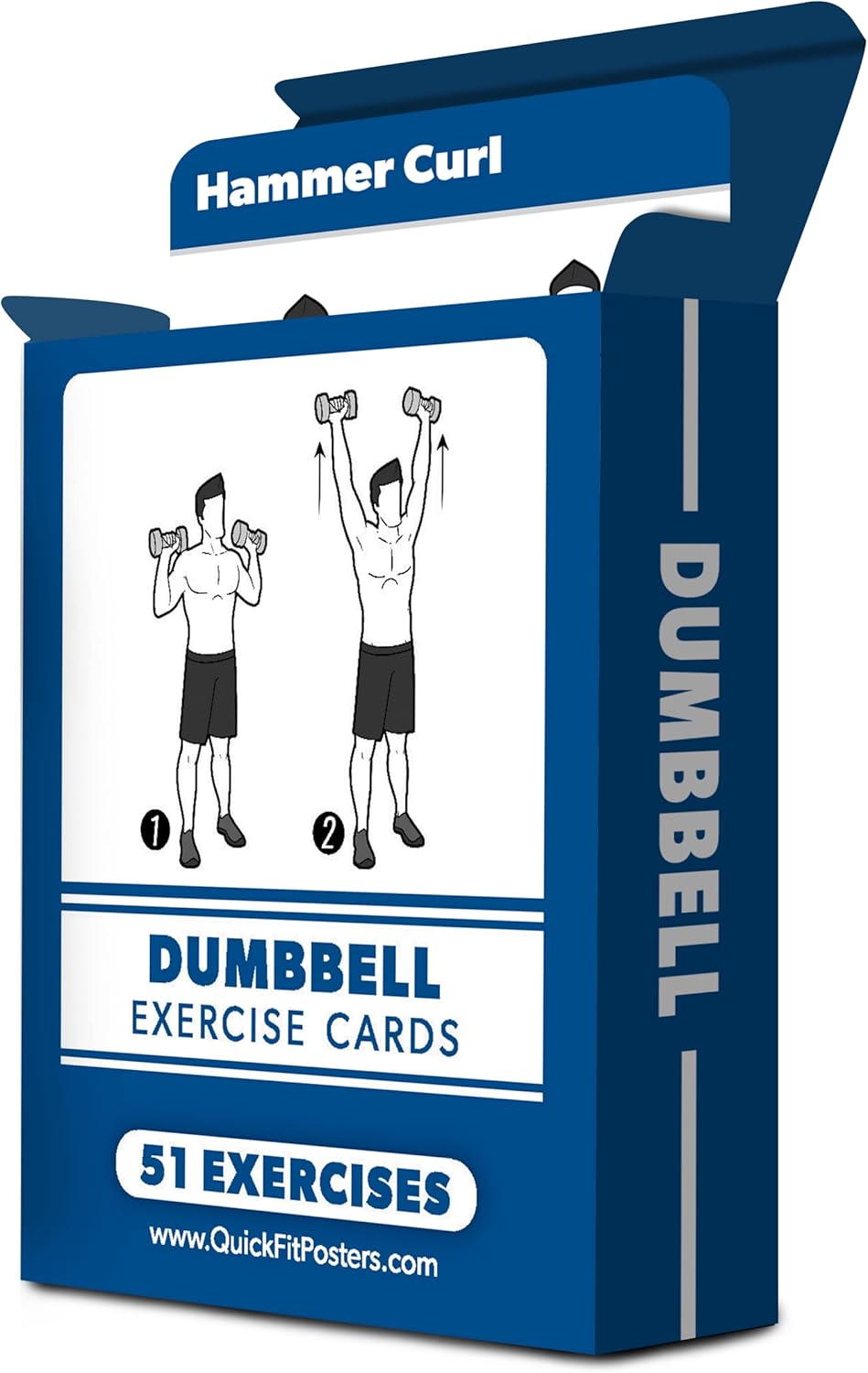 Skiennix Fitness Workout Cards - 2 Pack of Bodyweight & Dumbbell Exercises - 100+ Workouts