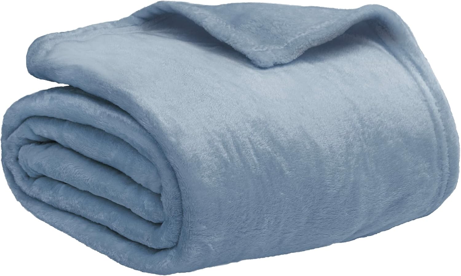 PAVILIA Fleece Throw Blanket - Dusty Blue Super Soft Flannel for Couch | Cozy 50x60 Luxury Plush Blanket