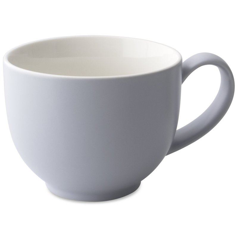 FORLIFE Q Tea Cup with Handle Satin Finish (Set of 4) 10 oz./298ml., Lavender Mist