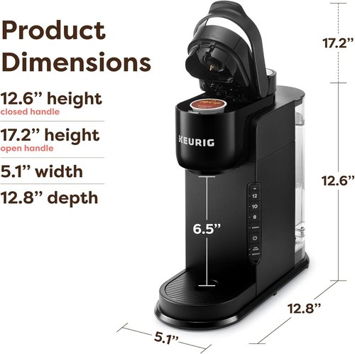 Keurig K-Express Coffee Maker - Single Serve with 3 Brew Sizes & Strong Button - 42oz Reservoir, Black