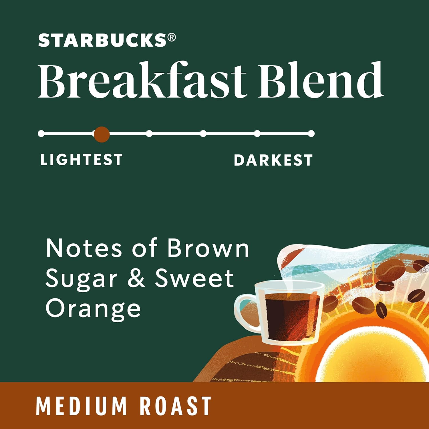 Starbucks K-Cup Coffee Pods - Medium Roast Breakfast Blend for Hot or Iced Coffee | 40 Pods