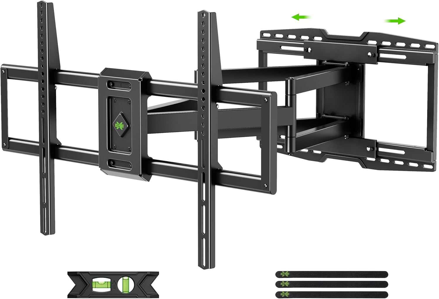 USX MOUNT 8" Full Motion TV Wall Mount - Heavy Duty Dual Arm Design for 32-120" TVs, Max VESA 800x600, Swivel & Tilt