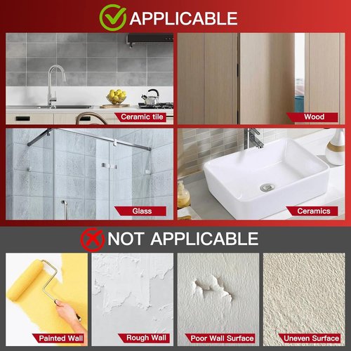 Latoxcaa Heavy-Duty Adhesive Hooks - 8-Pack, 44lb Max Capacity, Waterproof & Transparent for Home Use
