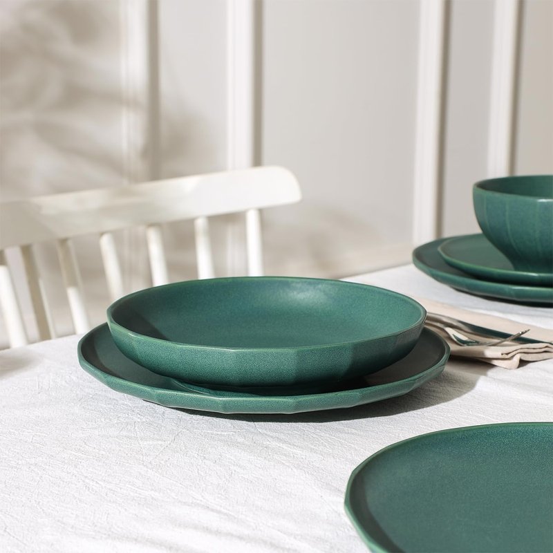 Stone Lain Rio 4-Piece Dinner Plate Set Stoneware, Green