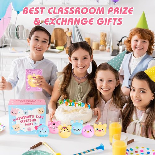 Fidget Toys by 24 Pack | Stress Relief Squishy Balls for Kids & Adults - Sensory Squeeze Toys for Anxiety