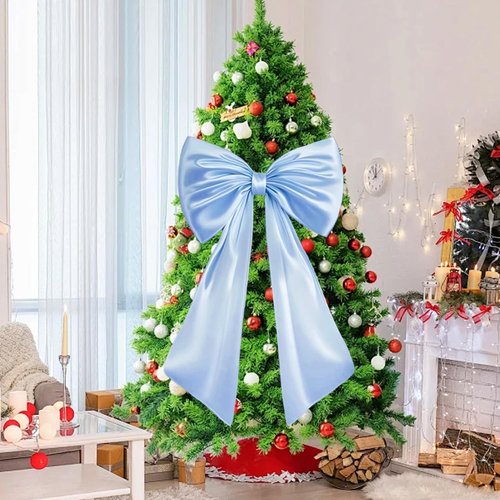 Large Blue Bow Decor by [Brand Name] - Perfect Birthday Party Backdrop & Wall Decorations
