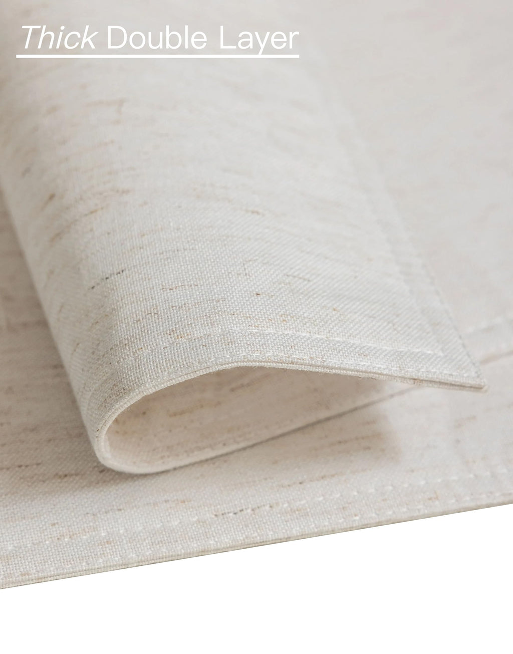 Placidy Rectangular Cloth Place Mats for Dining Tables Set of 12 Washable Water Repellent Non Slip Durable Linen Placemats Table Protective 12x18 Inch