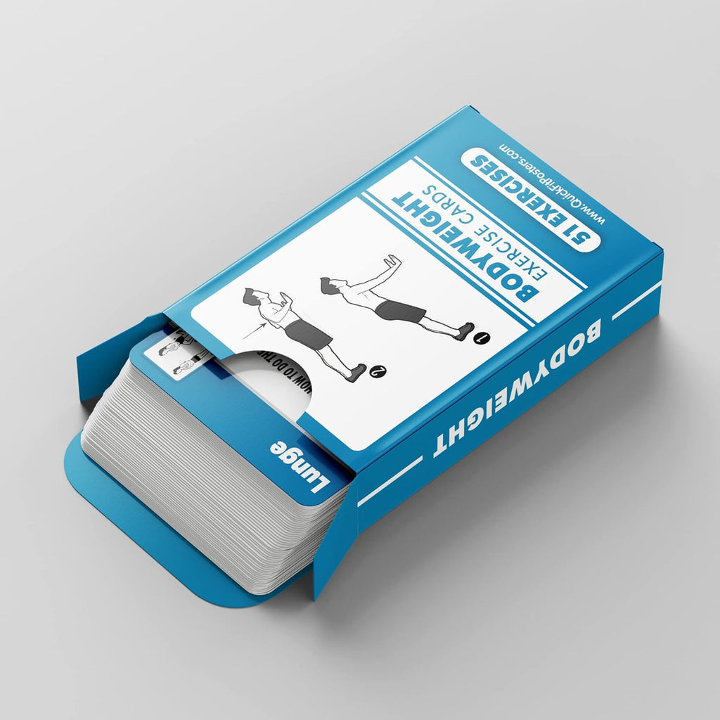 Skiennix Fitness Workout Cards - 2 Pack of Bodyweight & Dumbbell Exercises - 100+ Workouts